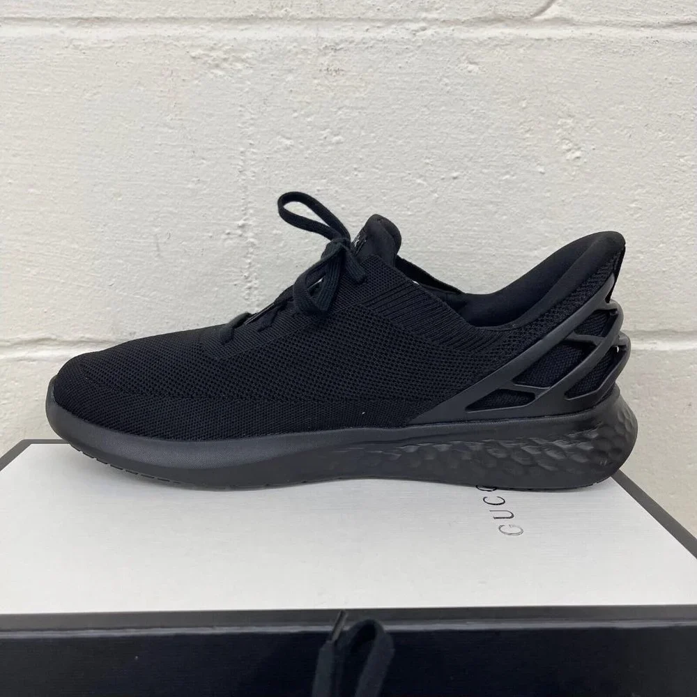 Kizik Athens Hands Free Triple Black Running Shoes Sneaker Womens Size 15.5 Wide